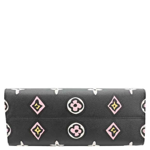 Louis Vuitton  Onthego GM Wild At Heart Monogram Giant Canvas Tote Bag Black - Picture 10 of 12